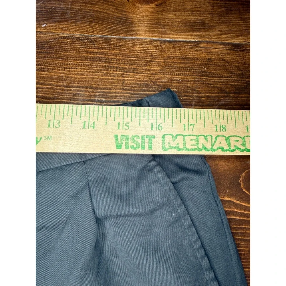 VTG Savane Mens Black Comfort Plus Waistband Pleated Dress Pants‎ 36X30 Cuffed